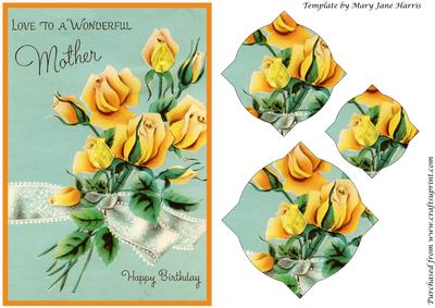 Mothers Day Card Splendid Pyramid
