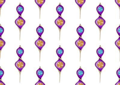 Christmas Fancy Ornament Backing Paper