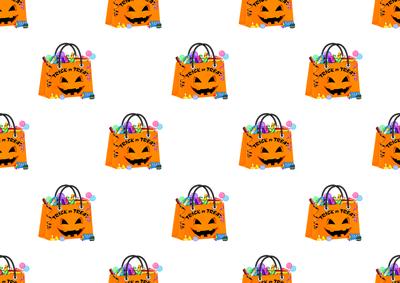 Halloween Full Trick-or-treat Bag Backing Paper