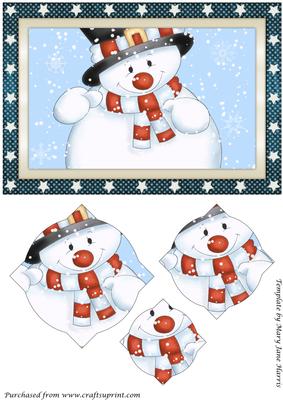 Cute Christmas Snowman Splendid Pyramid
