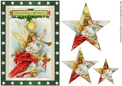 Christmas Angels Star Pyramid