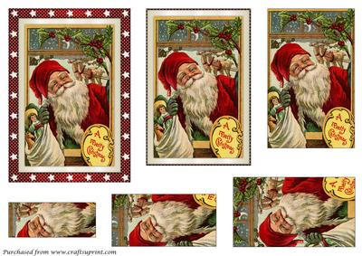 Santa Claus at Window Pyramid