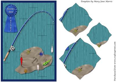 Fathers Day Fishing Card Splendid Pyramid