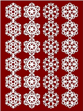 CHRISTMAS SNOWFLAKE BORDERS