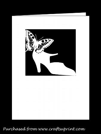 Lady Shoe and Butterfly