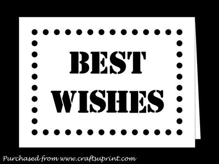 Best Wishes Word Card
