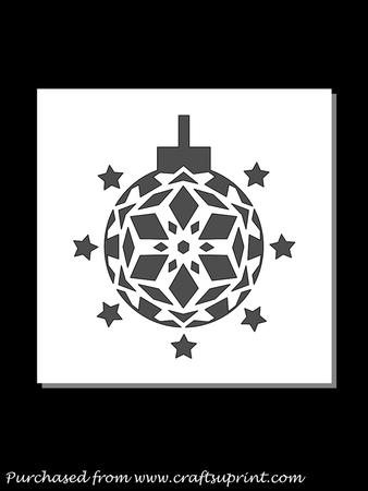 Christmas Bauble Square Card