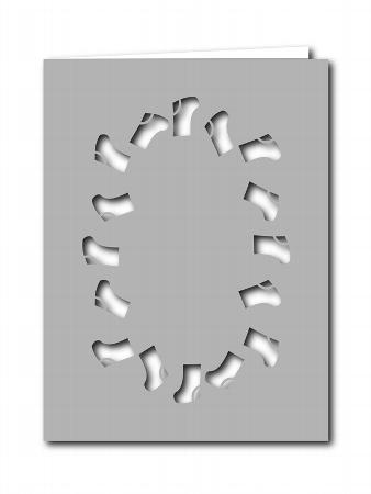Christmas Stockings Frame Card