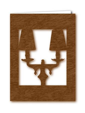 Vintage Lamp Card