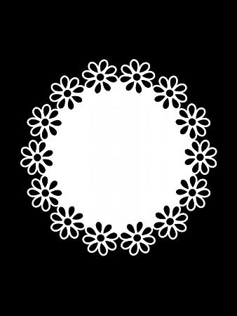 FLORAL CIRCLE MAT 5