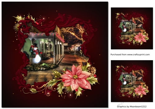 Christmas in Town Topper