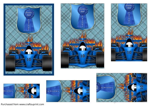 Fathers Day Race Car Pyramid
