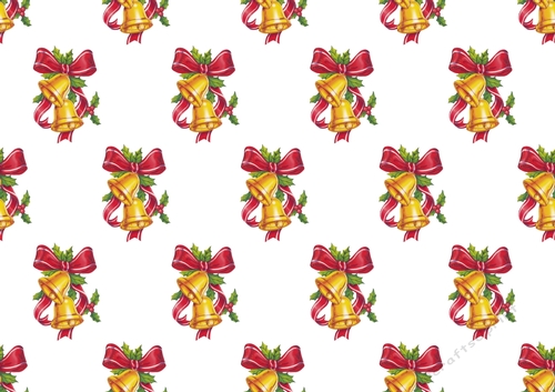 Christmas Vintage Bells Backing Paper 3