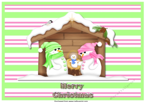 Snowman Manger A4