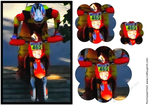 Hard Enduro Rider Scalloped Pyramid 2