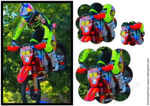Hard Enduro Rider Scalloped Pyramid 3