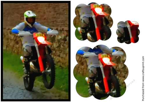 Hard Enduro Rider Scalloped Pyramid 5