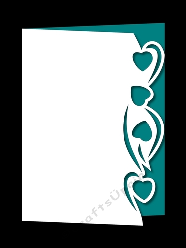 OVER THE EDGE HEART BORDER CARD