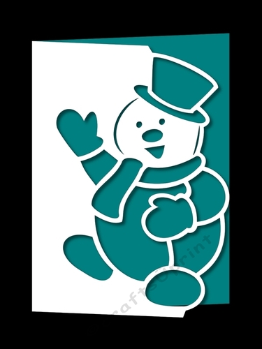 OVER THE EDGE CHRISTMAS SNOWMAN