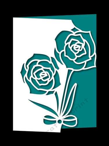 OVER THE EDGE ROSES WITH BOW
