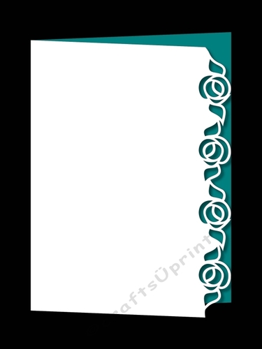 OVER THE EDGE ROSE FLORAL CARD