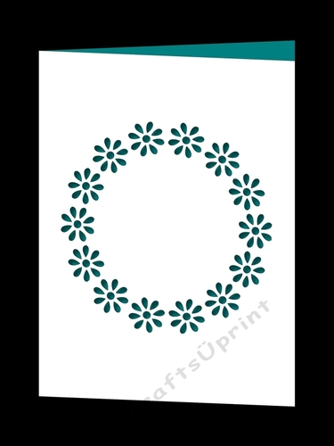 FLORAL CIRCLE CARD 5