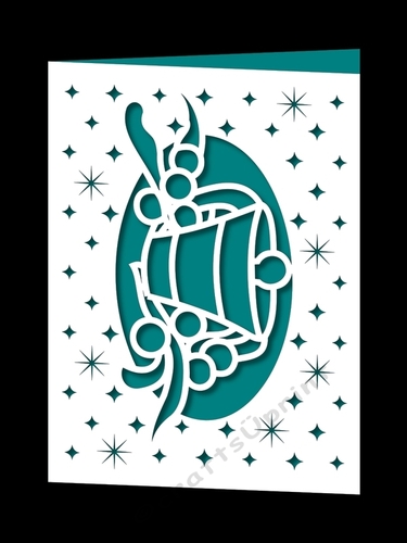 CHRISTMAS BELL APERTURE CARD 1