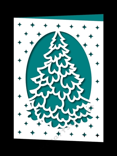 CHRISTMAS TREE APERTURE CARD 6