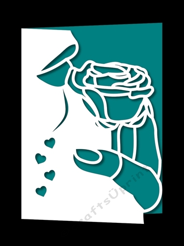 OVER THE EDGE FLORAL CARD 8