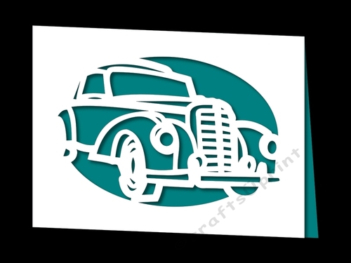 VINTAGE CAR APERTURE CARD 2