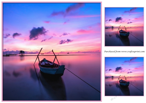 Boat at Sunrise Topper