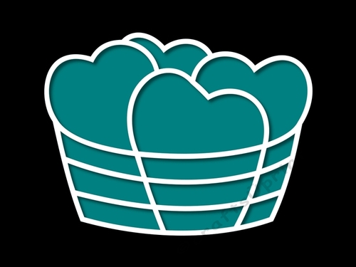BOWL WITH HEARTS TOPPER