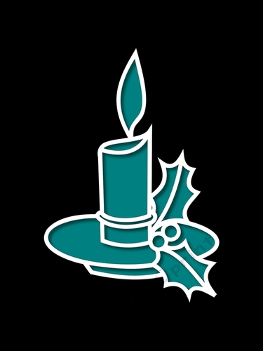CHRISTMAS CANDLE TOPPER 4