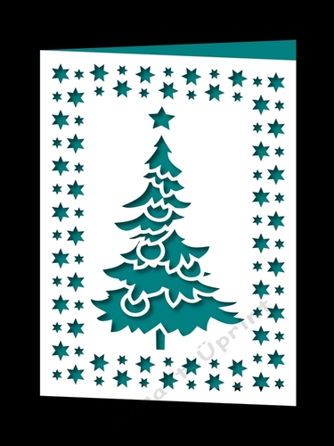 CHRISTMAS TREE FRAMED CARD 5