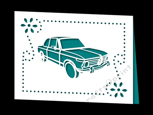 CAR FRAMED CARD 4