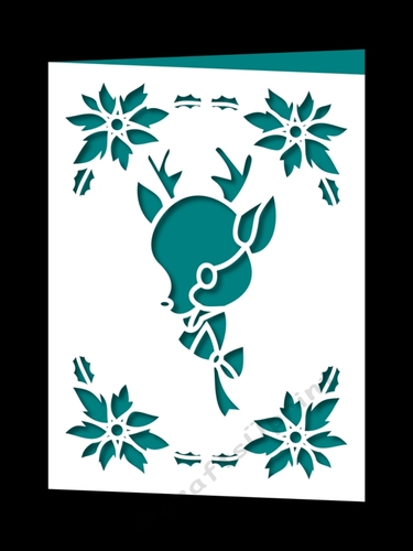 CHRISTMAS REINDEER FRAMED 2