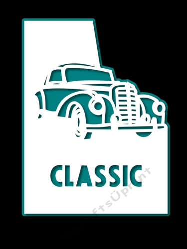 VINTAGE CAR CARD FRONT 2