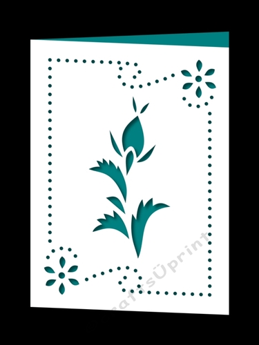 FLORAL FRAMED CARD 2
