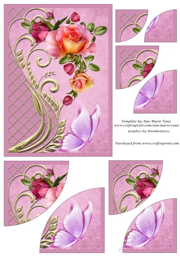 Roses and Swirls Duo Corner Stacker