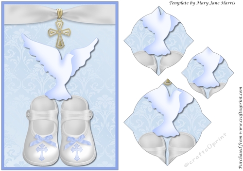 Baby Boy Booties and Dove Splendid Pyramid