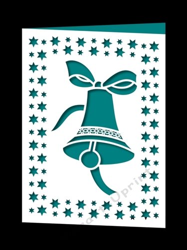 CHRISTMAS BELL FRAMED CARD 5