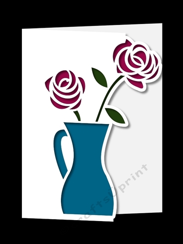 OVER THE EDGE FLOWER VASE