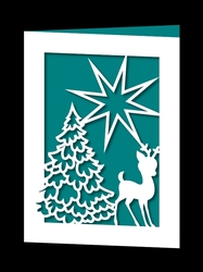 CHRISTMAS TREE AND REINDEER
