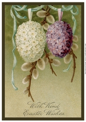 Vintage Easter Floral A4