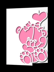 OVER THE EDGE BABY GIRL CARD