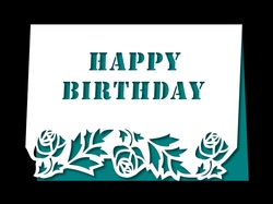 BIRTHDAY FLORAL OVER THE EDGE 2