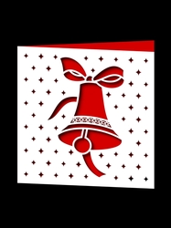 CHRISTMAS BELL SQUARE CARD 5