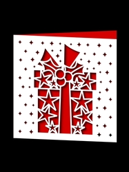 CHRISTMAS GIFT SQUARE CARD