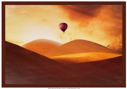 Hot Air Balloon in Desert A4