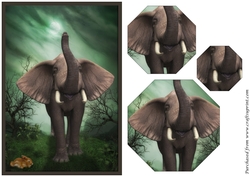 Elephant and Hare Octagon Pyramid